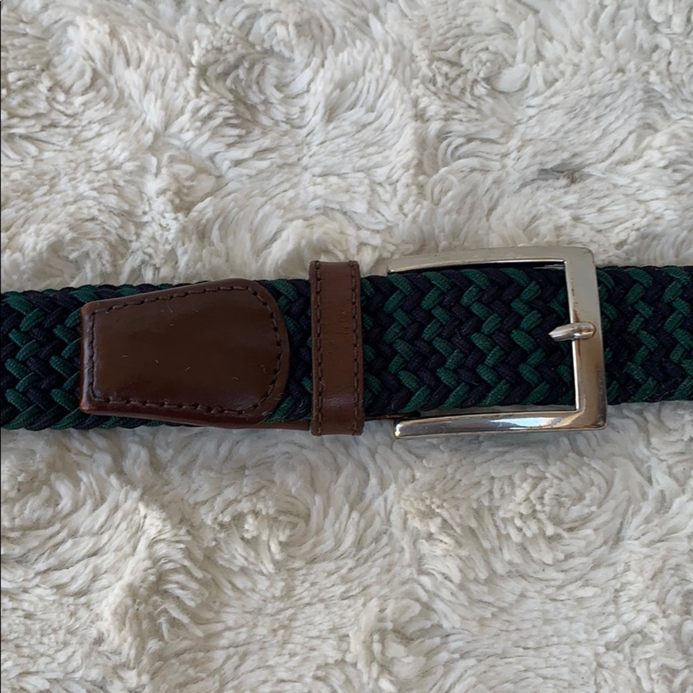 Land’sEnd Blue/Green Braided Belt SzLG-36”-38” - Picture 5 of 7